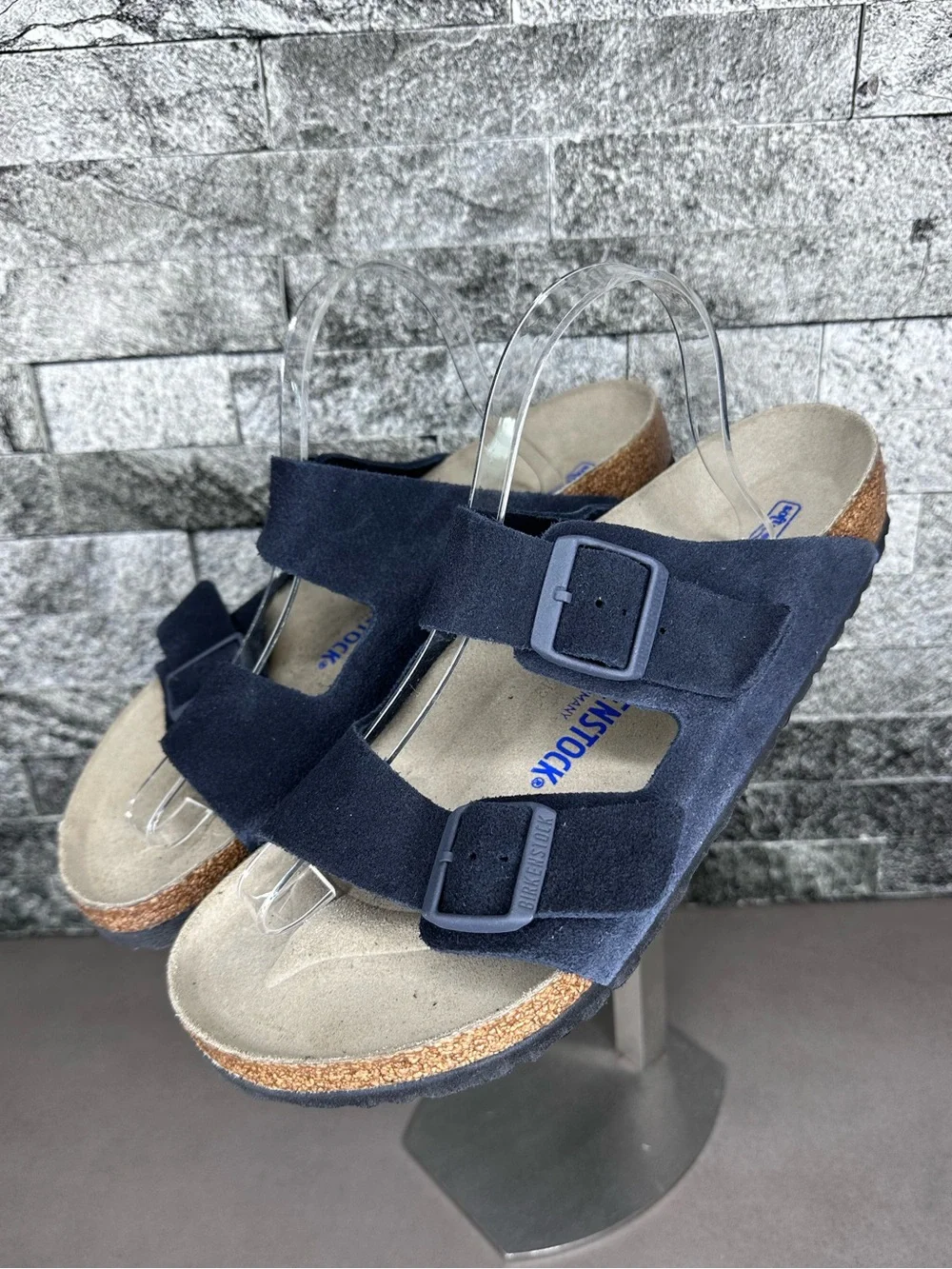 Birkenstock Arizona Midnight Suede Soft-footbed Sandals - M11 -NEW